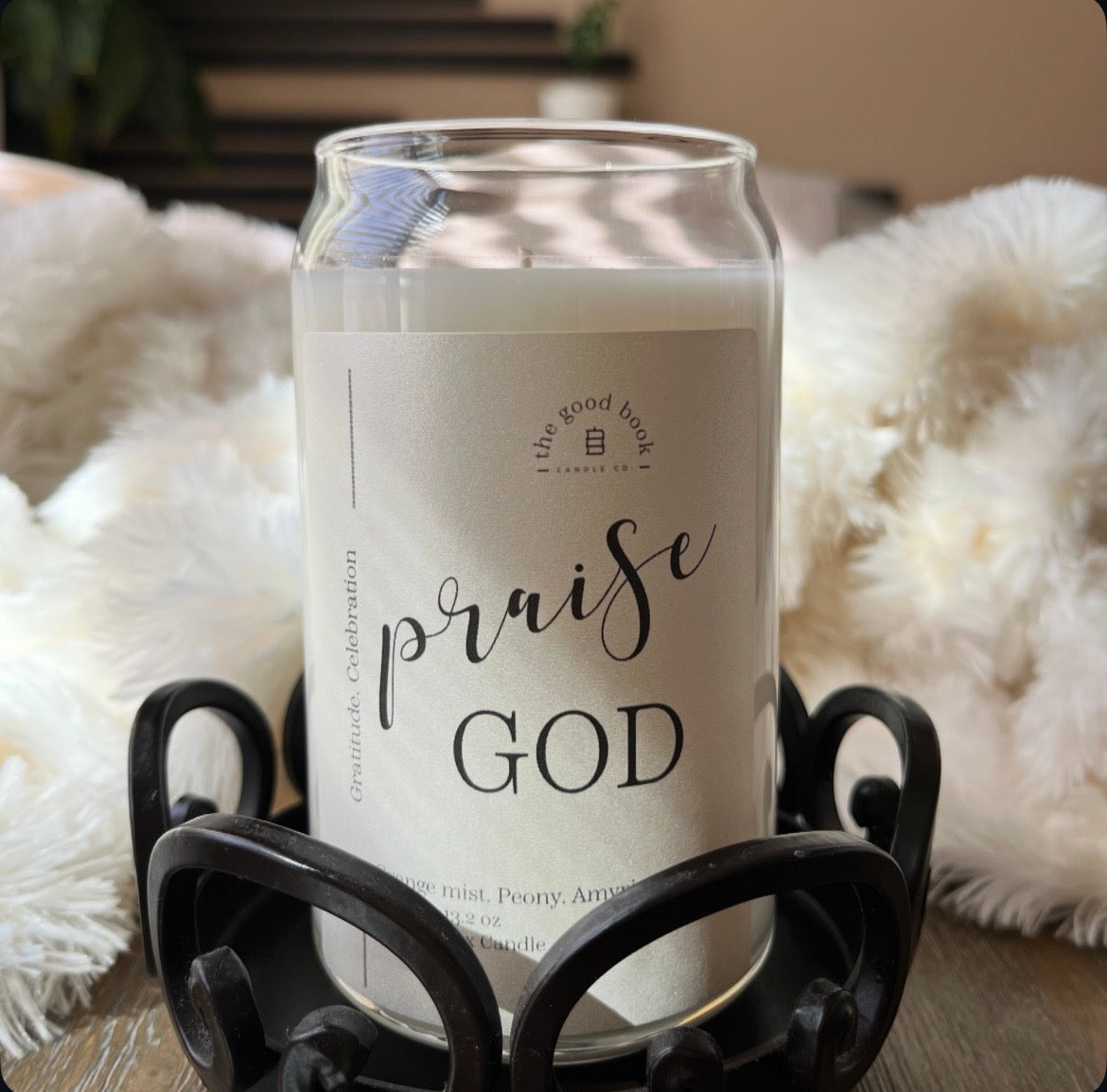 Praise God - Faith Inspired Candle