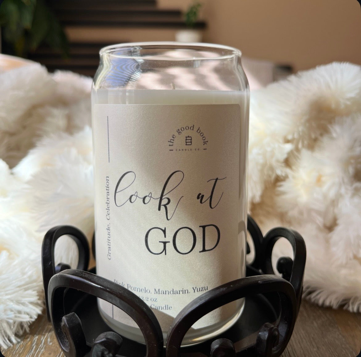 Look at God - Faith Inspired Candle