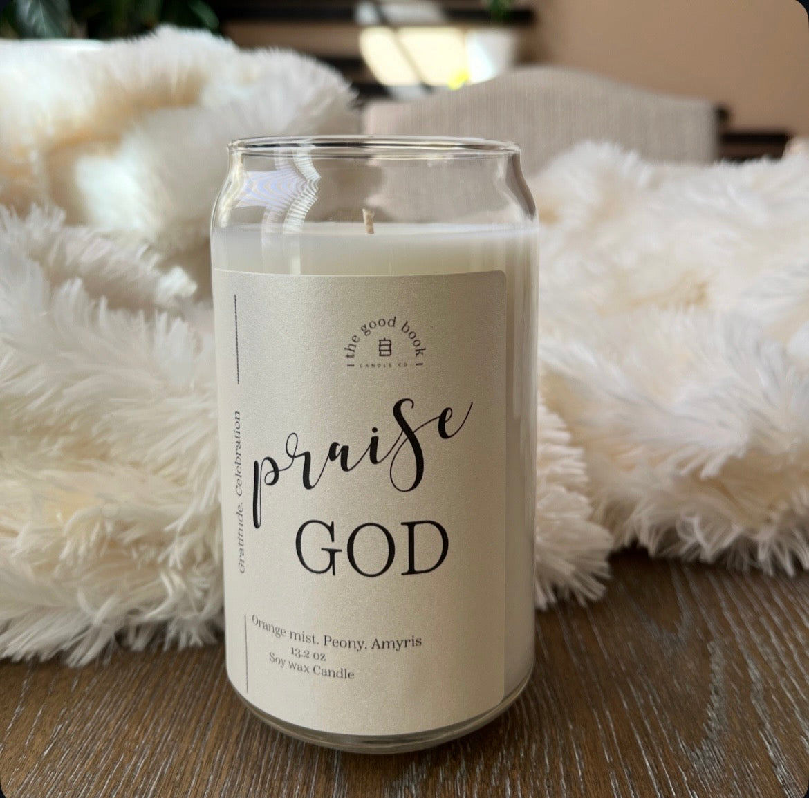 Praise God - Faith Inspired Candle