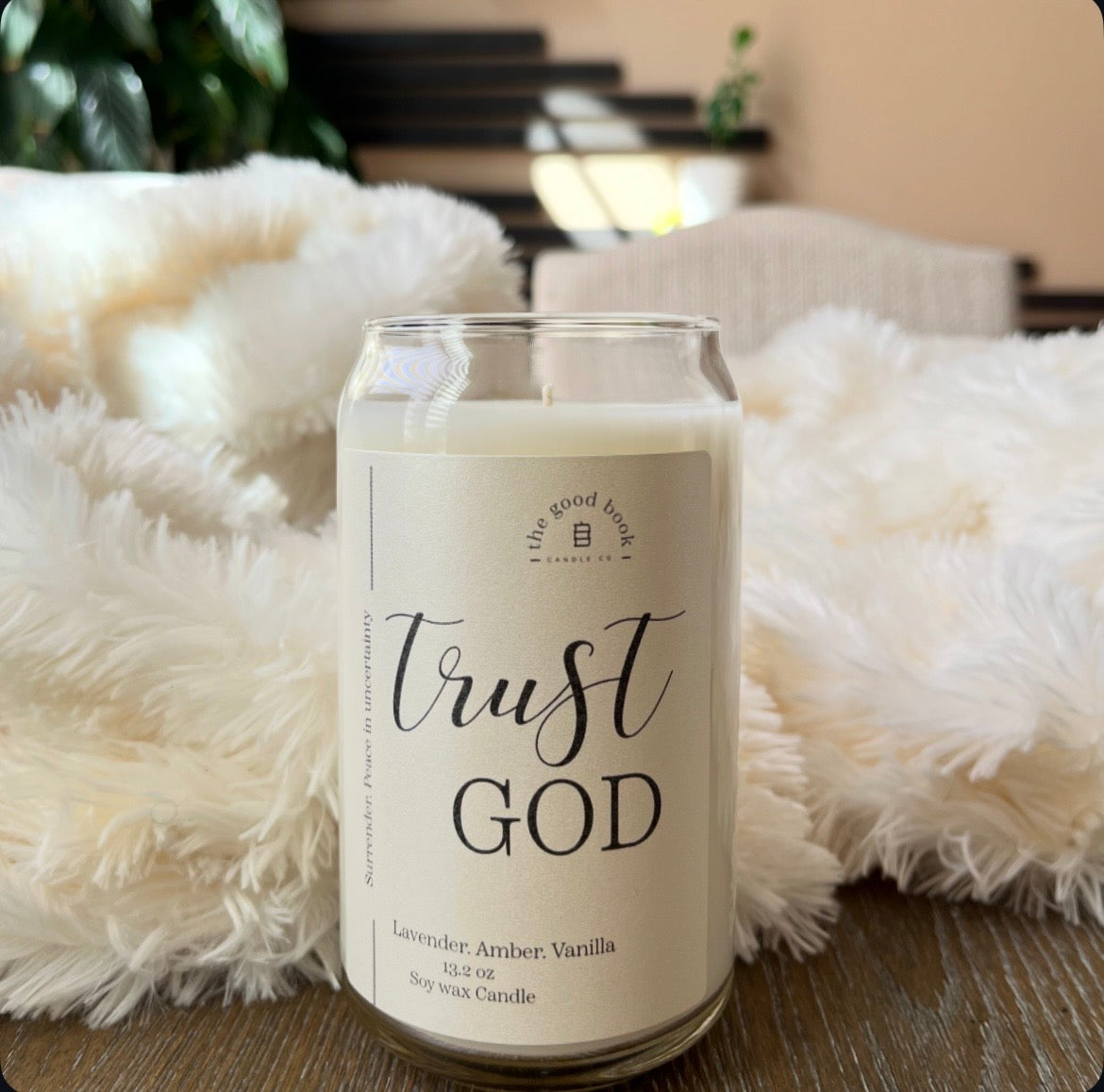 Trust God Faith Inspired Candle