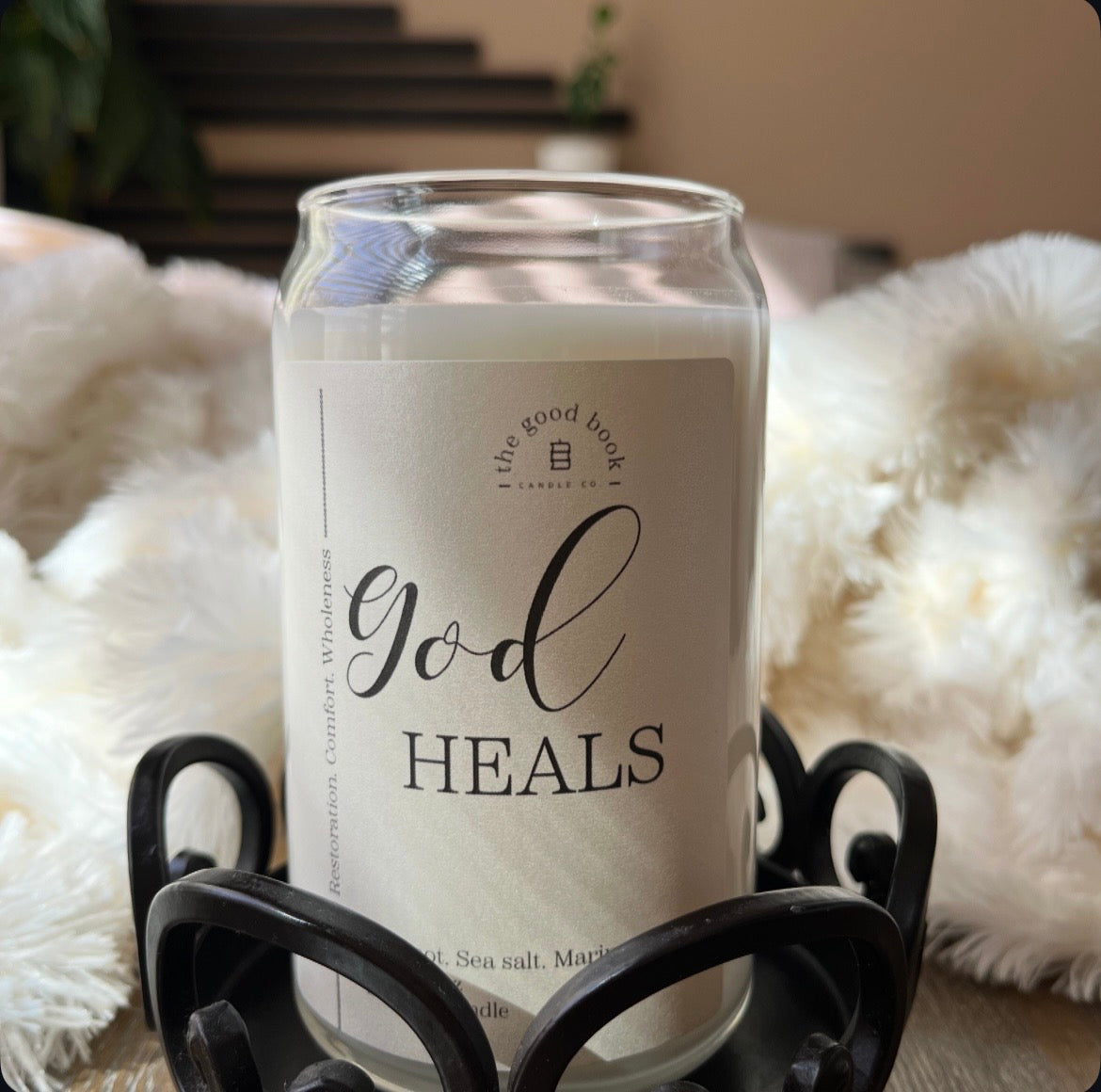 God Heals - Faith Inspired Candle