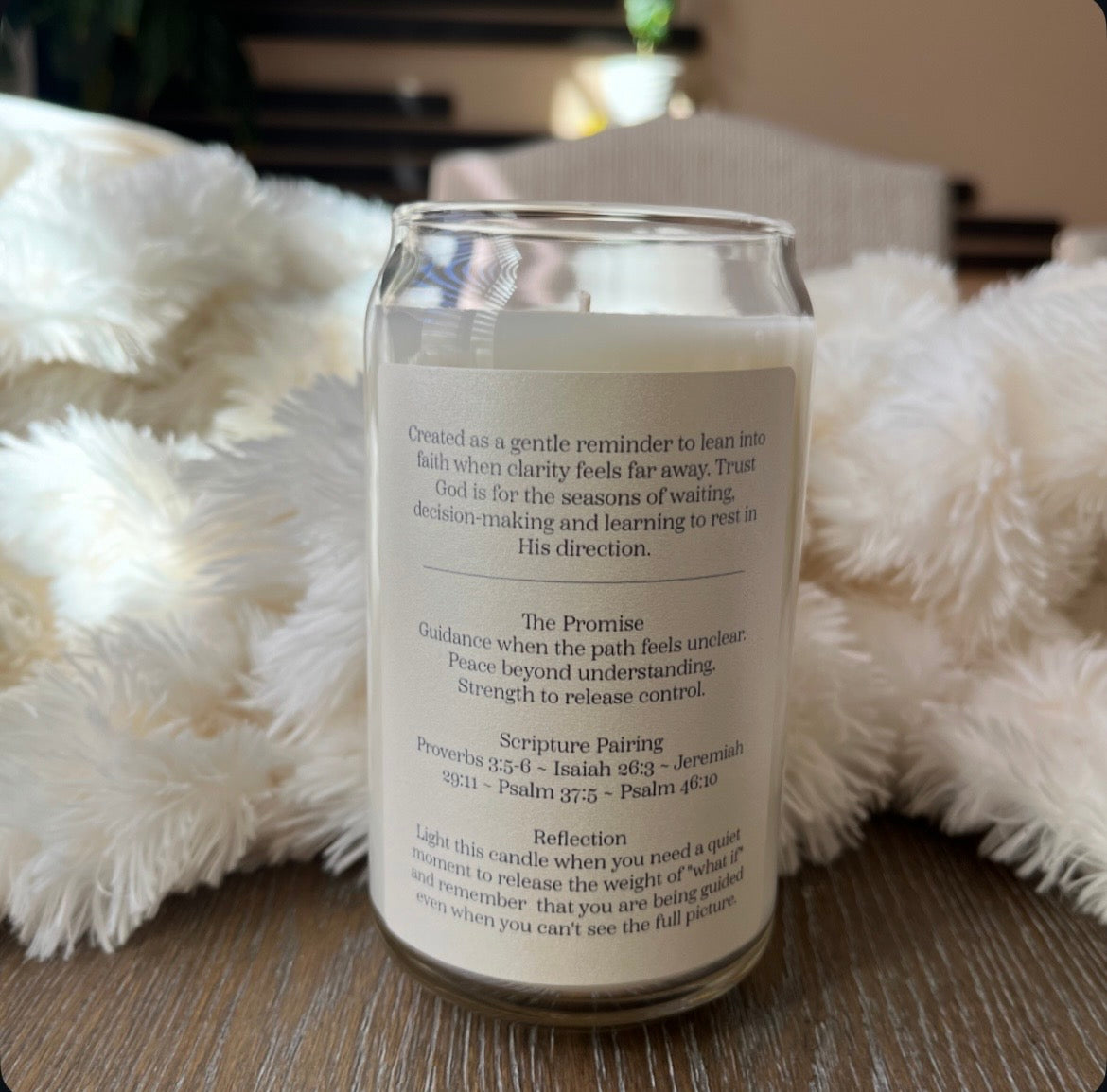 Trust God Faith Inspired Candle