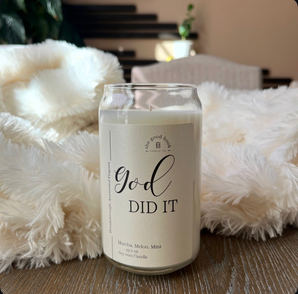 God Did it - Faith Inspired Candle
